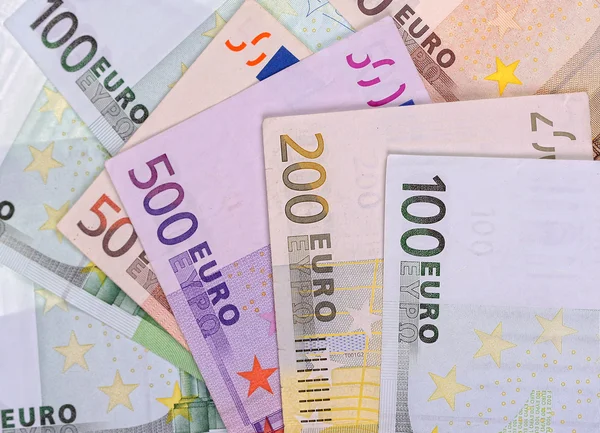 Geld, Euro-Scheine — Stockfoto