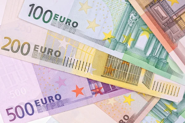 Geld, Euro-Scheine — Stockfoto