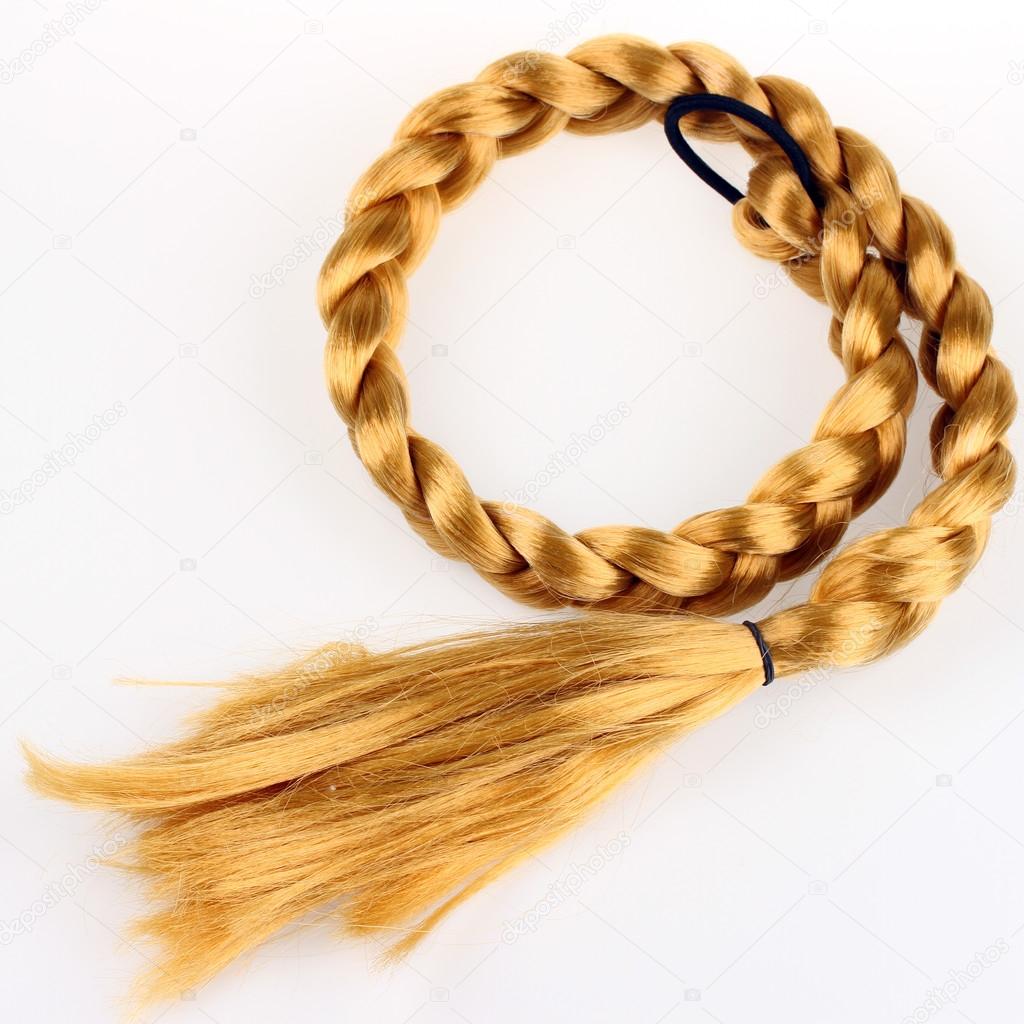 Blond hair braid
