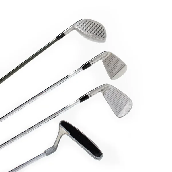 Golf clubs isolated — Stock Photo, Image