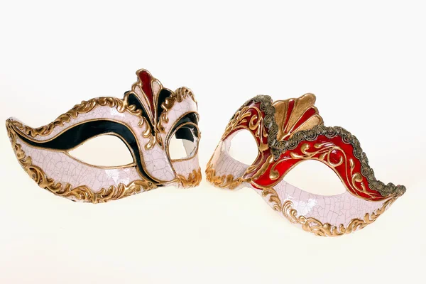 Venecian maskers geïsoleerd — Stockfoto