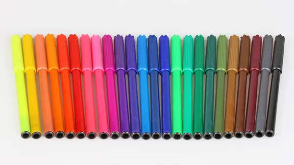 Colorful markers isolated — Stock Photo, Image