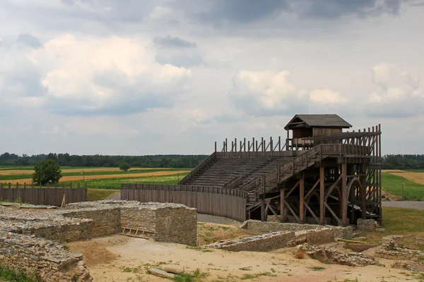 Yeniden yapılanma Roman amphitheater — Stok fotoğraf