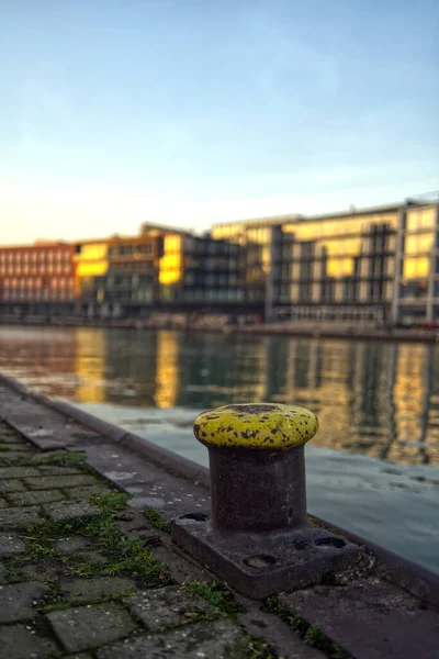 MUNSTER, TYSKLAND - Kreativkai - Munsters inre hamn. Nordrhein-Westfalen, Tyskland — Stockfoto