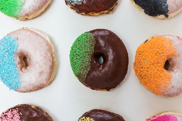 Colorful Donuts, decoration — Stock Photo, Image