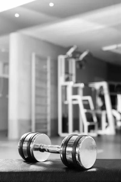 Sports dumbbells in sports club. Weight Training Equipment — Stock Photo, Image