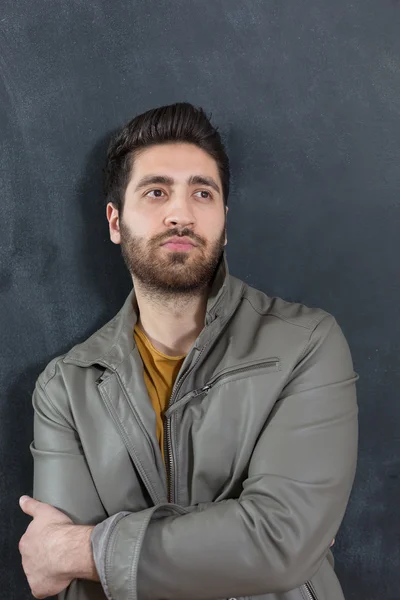 Portrait of masculinity. Portrait of handsome young bearded mans — Stock Photo, Image