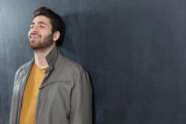 Portrait of masculinity. Portrait of handsome young bearded mans — Stock Photo, Image