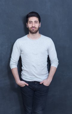 serin sakal portre ile Arap adam