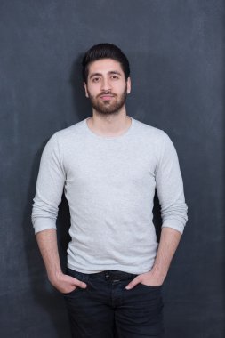 serin sakal portre ile Arap adam