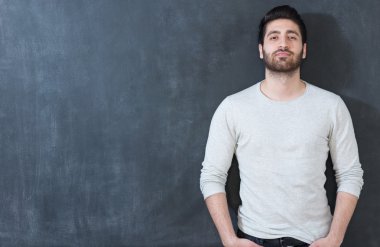 serin sakal portre ile Arap adam