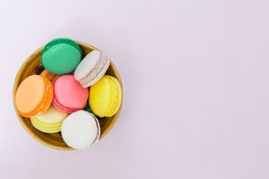 Macaroons seçilen odak tonda - kopya alanı