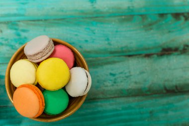 Macaroons seçilen odak tonda - kopya alanı