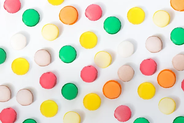 Macarons bakgrund pastellfärger — Stockfoto