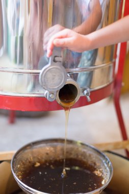 Peteğin kovan yapmaktan tatlım - tatlım ma yakın çekim