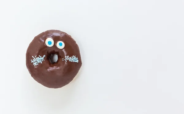 Donut colorido em branco — Fotografia de Stock