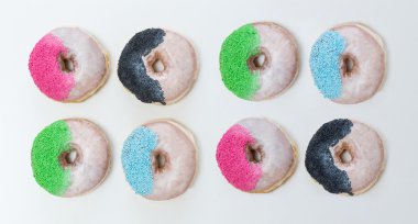 satırlardaki donuts bir sürü