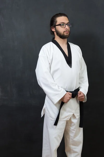 Mužské Karate bojovník — Stock fotografie