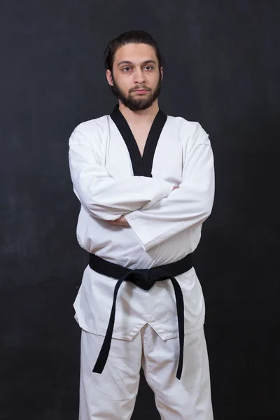 Karate-Kämpfer — Stockfoto