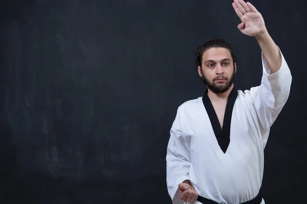 Entrenamiento masculino de Karate Fighter — Foto de Stock