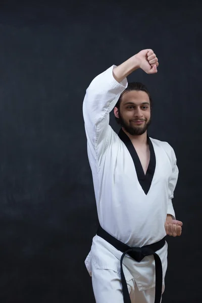Entrenamiento masculino de Karate Fighter —  Fotos de Stock
