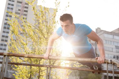 Erkek Runner streching