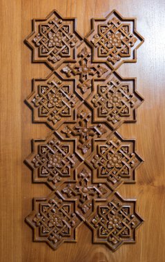 Eski dekoratif İslam ahşap sanat