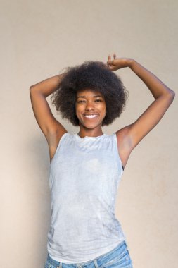 Şehvetli genç Afrikalı kadın