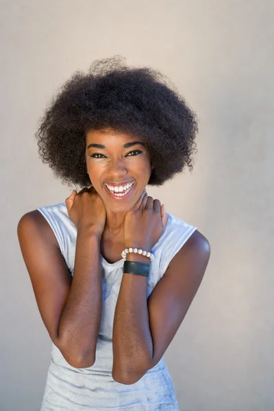 Krásná žena afro — Stock fotografie