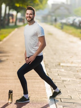 Dışarı uzanan işi runner