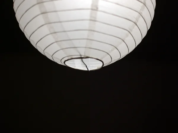 Овальна внутрішня паперова лампа — стокове фото
