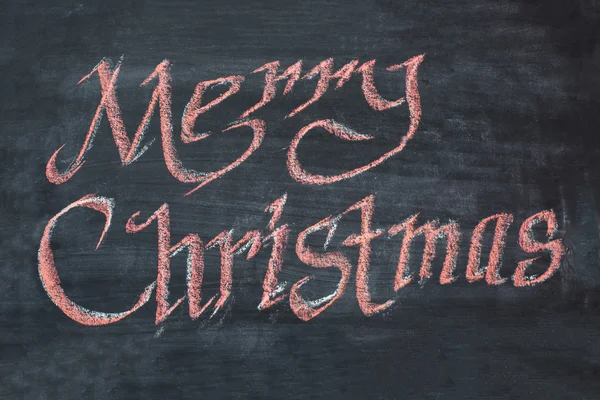 Christmas vintage chalk text label on a blackboard — Stock Photo, Image