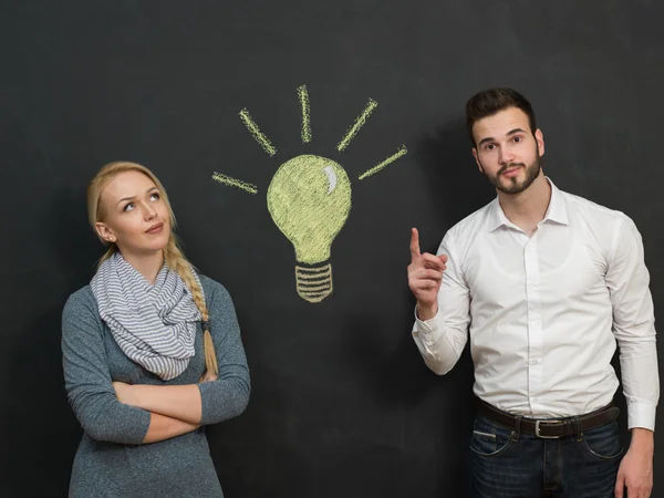 Funny young couple — Stock Photo, Image