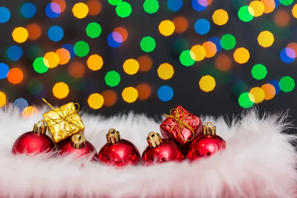 Christmas ball on abstract light background,Shallow Dof — Stock Photo, Image