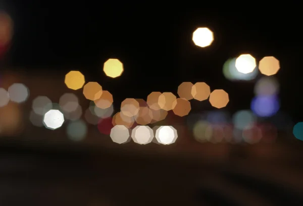 Blurred city lights — Stock Photo, Image