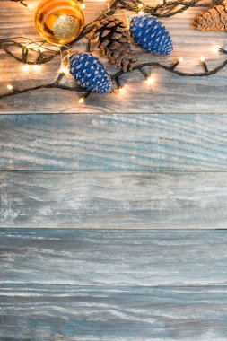 Noel süslemeli klasik Noel arkaplanı