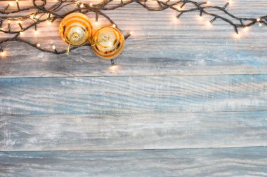 Noel süslemeli klasik Noel arkaplanı