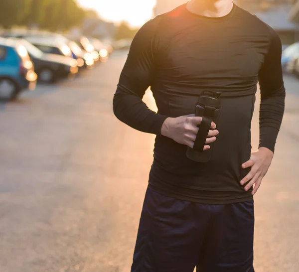 Checking the running time. — Stock Photo, Image