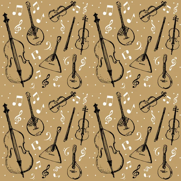 Graphic Pattern Musik Instruments — Stock Photo, Image