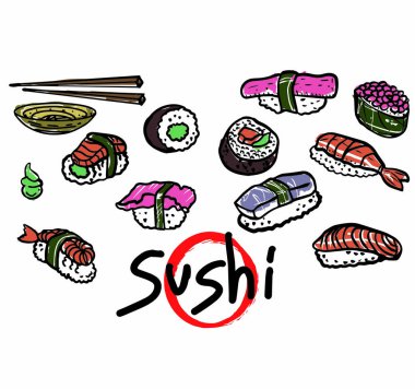 Taze yiyecek çiziyorum.