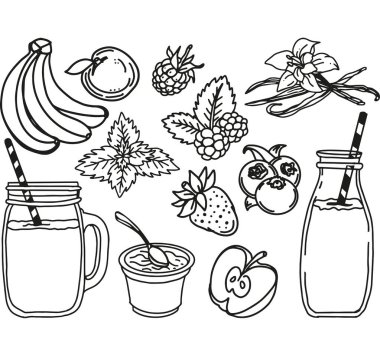 skeç, çizim, sanat, vektör, şablon, dijital, renk, beyaz 