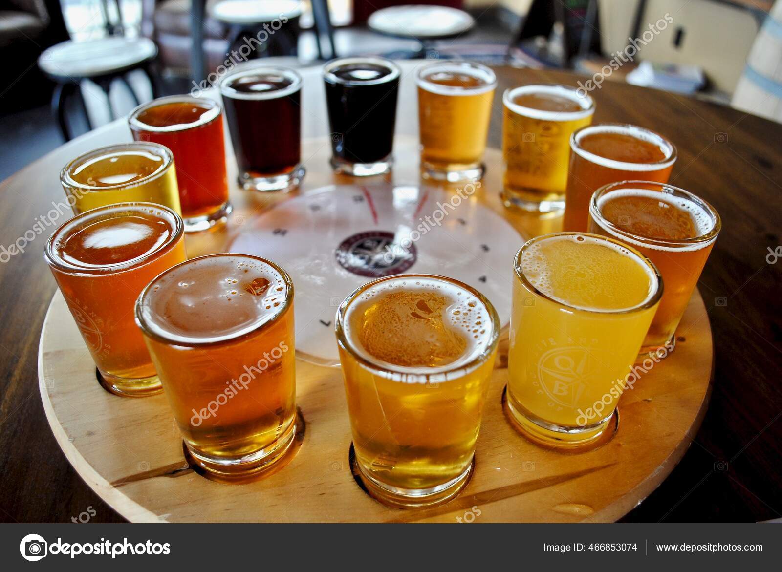 Flight Beer Samplers Beers Range Light Pale Ales Dark Stouts Stock