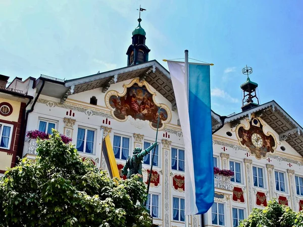 Bad Tolz Bavorsko Německo Socha Pomník Kašpara Winzerera Iii Stadtmuseum — Stock fotografie