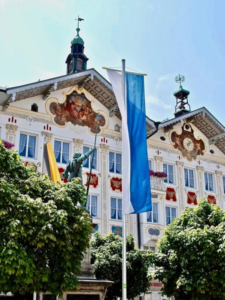 Bad Tolz Bavorsko Německo Socha Pomník Kašpara Winzerera Iii Stadtmuseum — Stock fotografie