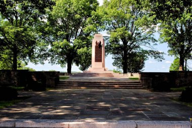 Dayton, Ohio: Wright Memorial, overlooking the Huffman Prairie, also known as Huffman Prairie Flying Field or Huffman Field is part of the Dayton Aviation Heritage National Historical Park.  clipart