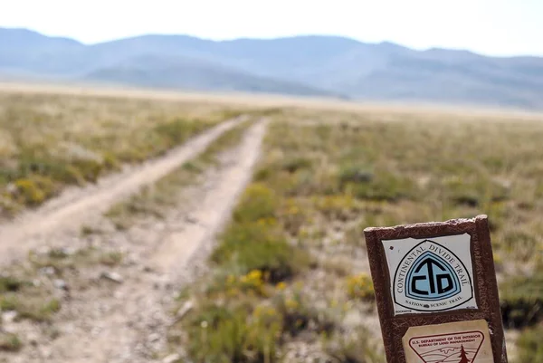 Rawlins, Wyoming: Continental Divide Trail sign. The Continental Divide National Scenic Trail (Continental Divide Trail - CDT) is a United States National Scenic Trail from Mexico to Canada.