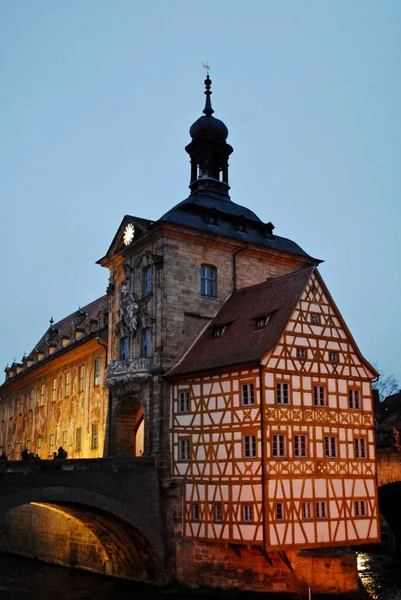 Bamberg Duitsland Deutschland December 2014 Het Oude Stadhuis Altes Rathaus — Stockfoto