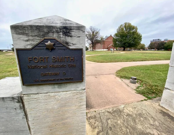 Fort Smith Arkansas Είσοδος Στο Fort Smith National Historic Site — Φωτογραφία Αρχείου