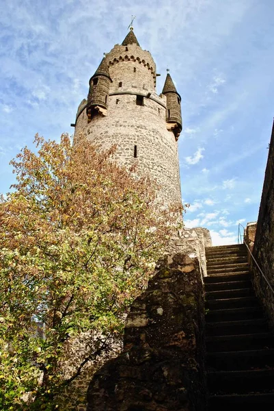 Adolfsturm Torre Adolf Sobrevive Como Parte Castelo Maior Burg Friedberg — Fotografia de Stock