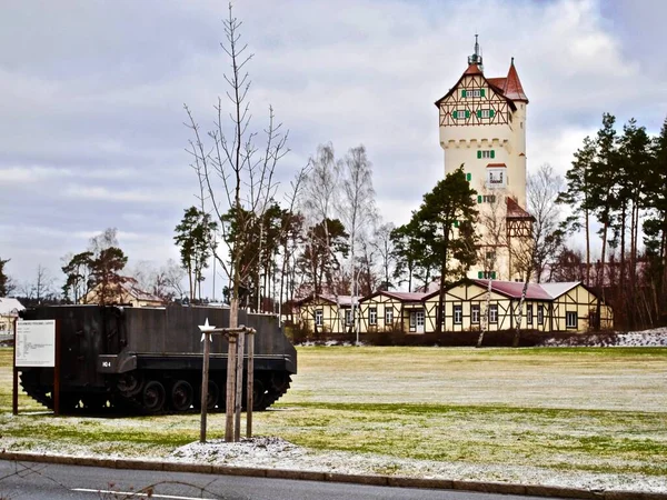 Тренировочная Площадка Графвуд Tower Barracks Графсвилле Германия Родина Армейского Объединенного — стоковое фото